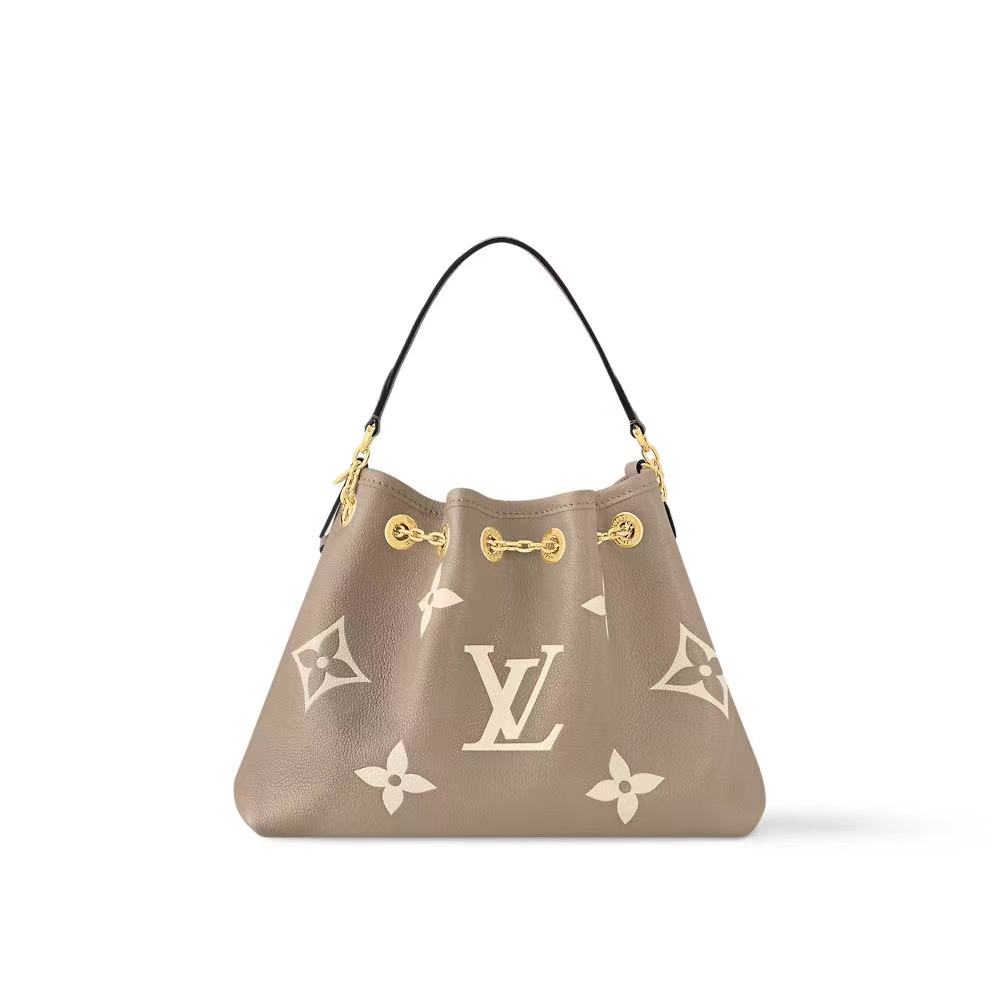 路易威登 lv bundle 手袋 bicolor monogram empreinte leather 时尚手袋  23800